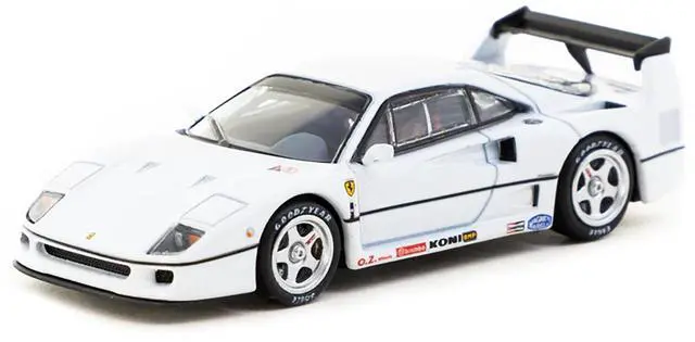Alt view image 4 of 5 - Ferrari F40 White "Road64" Series 1/64 Die Cast Model Car by Tarmac Works