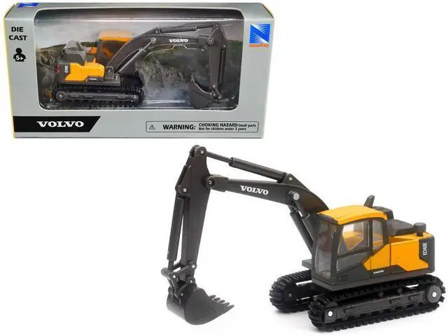Alt view image 6 of 6 - Volvo EC140E Track-Type Excavator Yellow Diecast Model by New Ray