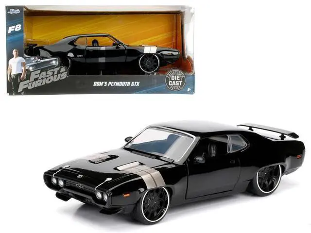 Alt view image 2 of 4 - Dom's Plymouth GTX Fast & Furious F8 "The Fate of the Furious" Movie 1/24 Diecast Model Car  by Jada