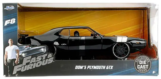 Alt view image 4 of 4 - Dom's Plymouth GTX Fast & Furious F8 "The Fate of the Furious" Movie 1/24 Diecast Model Car  by Jada
