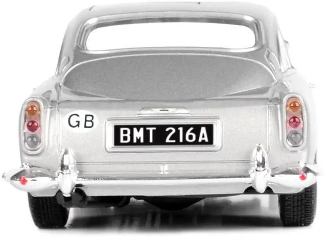 Alt view image 4 of 5 - Aston Martin DB5 RHD Silver Metallic James Bond 007 "Goldfinger" (1964) Movie 1/24 Diecast Model Car by Motormax