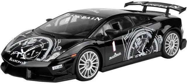 Alt view image 2 of 3 - Lamborghini Gallardo LP560-4 Super Trofeo Black 1/18 Diecast Model Car by Motormax