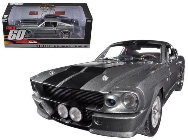 Alt view image 3 of 8 - Greenlight 12909 1967 Ford Mustang Custom Eleanor Gone in 60 Seconds Movie 2000 1-18 Diecast Car Model