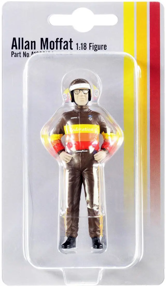 Alt view image 4 of 4 - Allan Moffat "Federation" Driver Figurine for 1/18 Scale Models by ACME