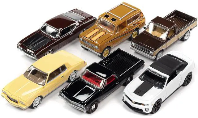 Alt view image 2 of 3 - "Classic Gold Collection" 2022 Set B of 6 Cars Release 1 1/64 Diecast Model Cars by Johnny Lightning
