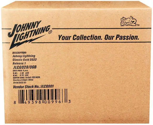 Alt view image 3 of 3 - "Classic Gold Collection" 2022 Set B of 6 Cars Release 1 1/64 Diecast Model Cars by Johnny Lightning