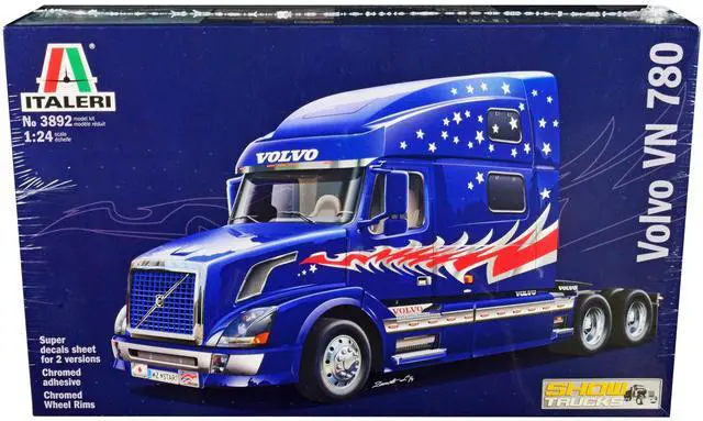 Main image of Skill 5 Model Kit Volvo VN 780 Truck Tractor "Show Trucks" 1/24 Scale Model by Italeri