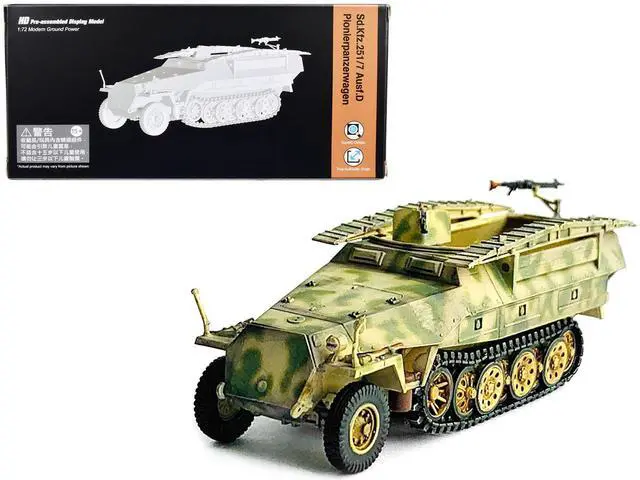 Main image of German Sd.Kfz. 251/7 Ausf.D Pionierpanzerwagen Armored Vehicle "NEO Dragon Armor" Series 1/72 Plastic Model by Dragon Models