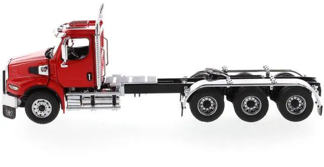 Alt view image 2 of 5 - Western Star 49X SBFA Tridem Day Cab Heavy-Haul Truck Tractor Viper Red "Transport Series" 1/50 Diecast Model by Diecast Masters