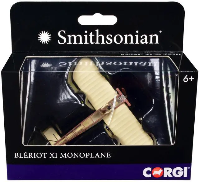Main image of Bleriot XI Monoplane with Pilot Figure "Smithsonian" Series Diecast Model by Corgi