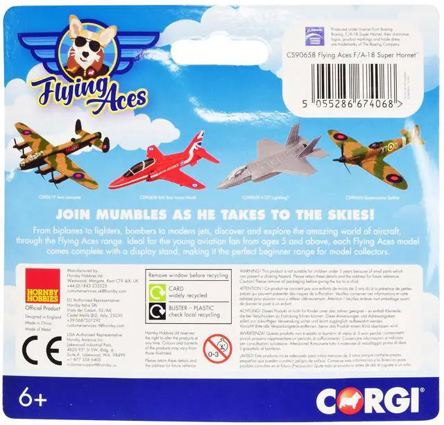 Alt view image 2 of 3 - Boeing F/A-18 Super Hornet Fighter Aircraft "USAF" "Flying Aces" Series Diecast Model by Corgi