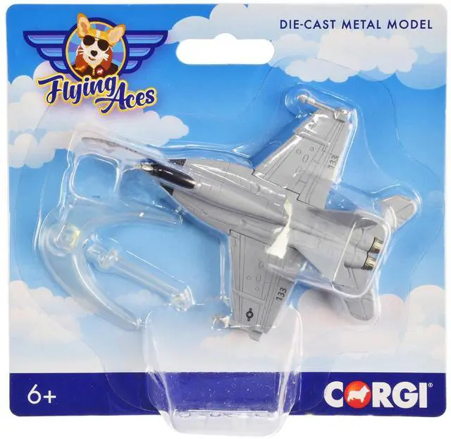 Main image of Boeing F/A-18 Super Hornet Fighter Aircraft "USAF" "Flying Aces" Series Diecast Model by Corgi
