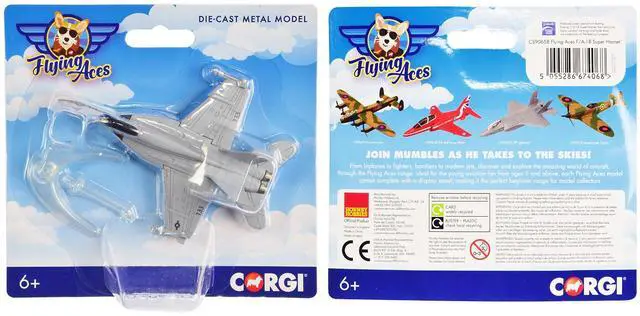 Alt view image 3 of 3 - Boeing F/A-18 Super Hornet Fighter Aircraft "USAF" "Flying Aces" Series Diecast Model by Corgi