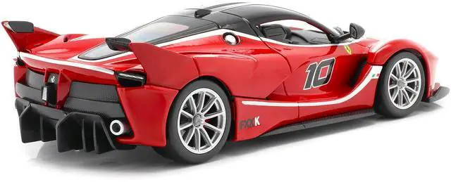 Alt view image 2 of 5 - Ferrari Racing FXX-K #10 Red 1/24 Diecast Model Car by Bburago