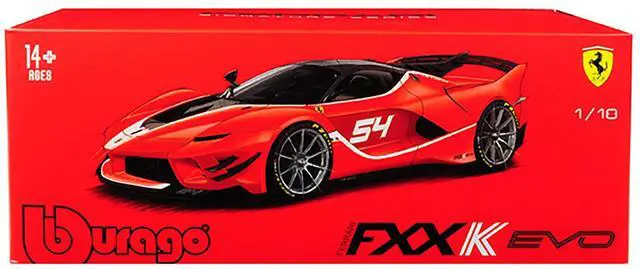 Alt view image 3 of 3 - Ferrari FXX K Evo #54 Michael Luzich "Signature Series" 1/18 Diecast Model Car by Bburago