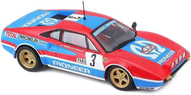Alt view image 2 of 3 - Ferrari 308 GTB #3 J.C. Andruet - Biche Monte Carlo Rally (1982) 1/43 Diecast Model Car by Bburago
