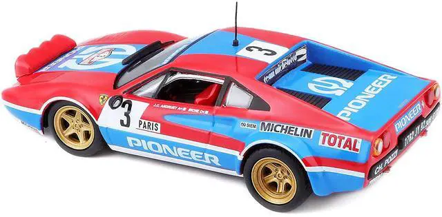 Alt view image 3 of 3 - Ferrari 308 GTB #3 J.C. Andruet - Biche Monte Carlo Rally (1982) 1/43 Diecast Model Car by Bburago