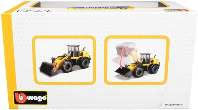 Alt view image 2 of 3 - New Holland W170D Wheel Loader Yellow and Black "New Holland Agriculture" Series 1/50 Diecast Model by Bburago
