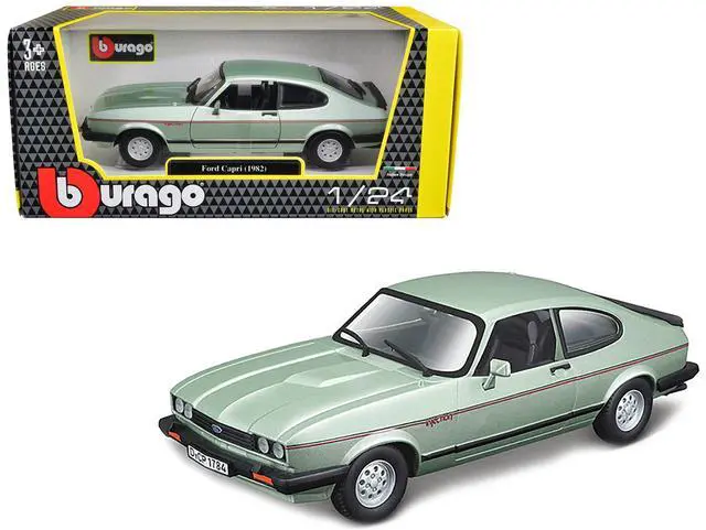 Main image of 1982 Ford Capri Light Green Metallic 1/24 Diecast Model Car by Bburago