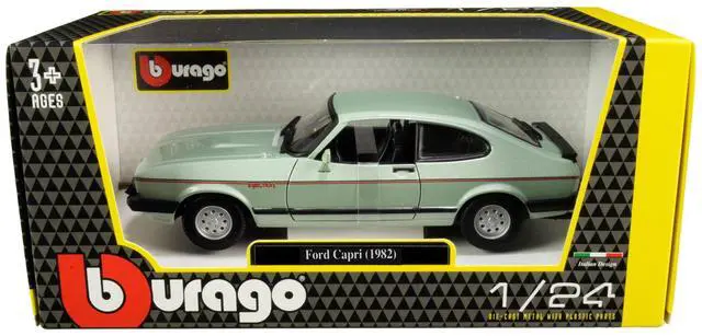Alt view image 3 of 3 - 1982 Ford Capri Light Green Metallic 1/24 Diecast Model Car by Bburago
