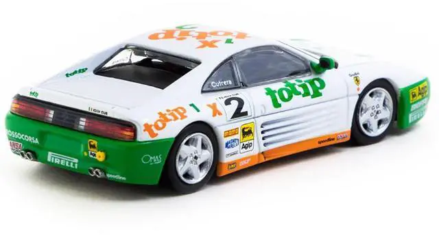 Alt view image 3 of 5 - Ferrari 348 Challenge #2 Paolo Cutrera "Ferrari 348 Challenge" (1993) "Hobby64" Series 1/64 Diecast Model by Tarmac Works