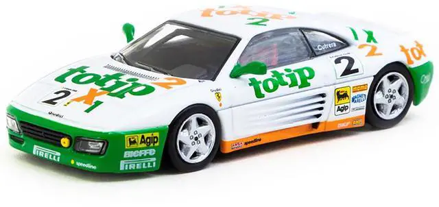 Alt view image 2 of 5 - Ferrari 348 Challenge #2 Paolo Cutrera "Ferrari 348 Challenge" (1993) "Hobby64" Series 1/64 Diecast Model by Tarmac Works