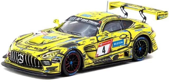 Alt view image 2 of 5 - Mercedes-AMG GT3 #4 3rd Place "24 Hours of Nurburgring" (2023) "Hobby64" Series 1/64 Diecast Model by Tarmac Works