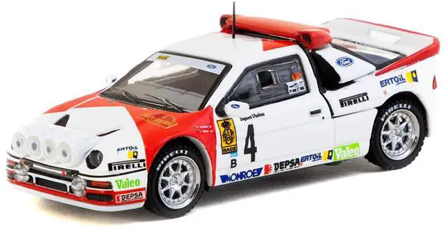 Alt view image 3 of 5 - Ford RS200 #4 Antonio Zanini - Josep Autet "Rallye Catalunya" (1986) "Hobby64+" Series 1/64 Diecast Model by Tarmac Works