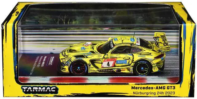 Alt view image 4 of 5 - Mercedes-AMG GT3 #4 3rd Place "24 Hours of Nurburgring" (2023) "Hobby64" Series 1/64 Diecast Model by Tarmac Works
