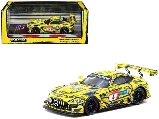 Alt view image 5 of 5 - Mercedes-AMG GT3 #4 3rd Place "24 Hours of Nurburgring" (2023) "Hobby64" Series 1/64 Diecast Model by Tarmac Works