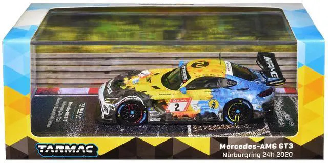 Alt view image 4 of 5 - Mercedes-AMG GT3 #2 "24 Hours of Nurburgring" (2020) "Hobby64" Series 1/64 Diecast Model by Tarmac Works