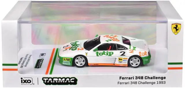 Alt view image 4 of 5 - Ferrari 348 Challenge #2 Paolo Cutrera "Ferrari 348 Challenge" (1993) "Hobby64" Series 1/64 Diecast Model by Tarmac Works