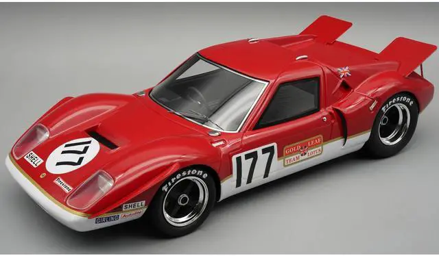 Main image of Lotus 62 #177 "Gold Leaf Team Lotus" Winner "MN GT Thruxton" (1969) "Mythos Series" with Display 1/18 Model Car by Tecnomodel