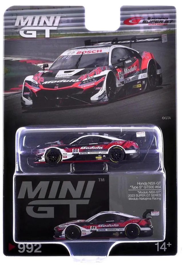 Alt view image 5 of 6 - Honda NSX-GT "Type S" GT500 #64 "Modulo Nakajima Racing" "Super GT Series" (2023) Limited Ed 1/64 Diecast Model Car by Mini GT
