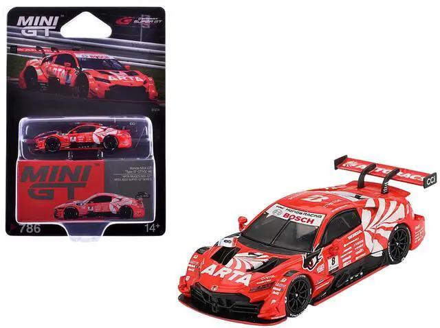 Main image of Honda NSX-GT "Type S" GT500 #8 "ARTA" "Super GT Series" (2023) Limited Edition 1/64 Diecast Model Car by Mini GT