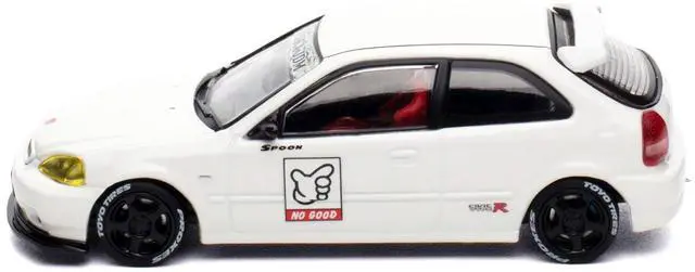 Alt view image 2 of 6 - Honda Civic Type R (EK9) RHD White "Thailand Diecast Expo 2025 Event Edition" 1/64 Diecast Model Car by Inno Models