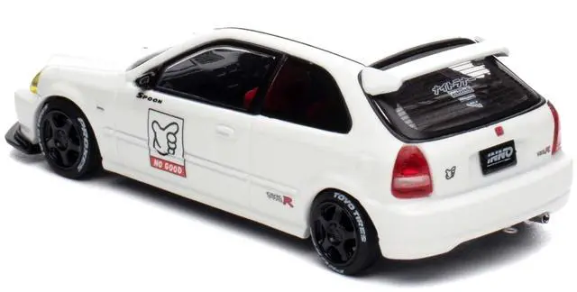 Alt view image 4 of 6 - Honda Civic Type R (EK9) RHD White "Thailand Diecast Expo 2025 Event Edition" 1/64 Diecast Model Car by Inno Models