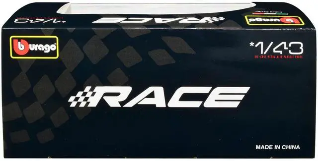 Alt view image 2 of 3 - Bugatti Bolide Blue and Carbon Gray "Race" Series 1/43 Diecast Model Car by Bburago