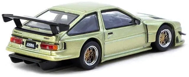 Alt view image 3 of 6 - Toyota Sprinter Trueno AE86 Widebody RHD "Jonsibal Designworks" Green Metallic "Global64" 1/64 Diecast Model by Tarmac Works