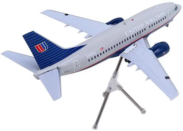 Alt view image 3 of 6 - Boeing 737-500 Commercial Aircraft "United Airlines - Classic 737 Series" (N936UA) Gray w/Blue 1/200 Diecast Model by GeminiJets