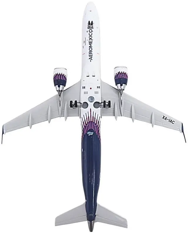 Alt view image 5 of 6 - Embraer ERJ-190 Commercial Aircraft "Aeromexico Connect" (XA-IAC) White with Blue Tail 1/200 Diecast Model by GeminiJets