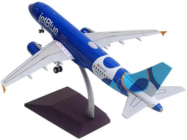 Alt view image 3 of 6 - Airbus A320 Commercial Aircraft "JetBlue Airways - Forever Blue" (N547JB) Blue with Graphics 1/200 Diecast Model by GeminiJets