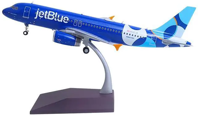 Alt view image 2 of 6 - Airbus A320 Commercial Aircraft "JetBlue Airways - Forever Blue" (N547JB) Blue with Graphics 1/200 Diecast Model by GeminiJets