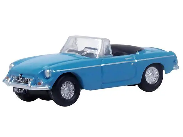 Alt view image 2 of 6 - MG MGB Roadster RHD (Right Hand Drive) Iris Blue 1/148 (N) Scale Diecast Model Car by Oxford Diecast