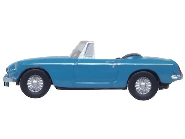 Alt view image 3 of 6 - MG MGB Roadster RHD (Right Hand Drive) Iris Blue 1/148 (N) Scale Diecast Model Car by Oxford Diecast
