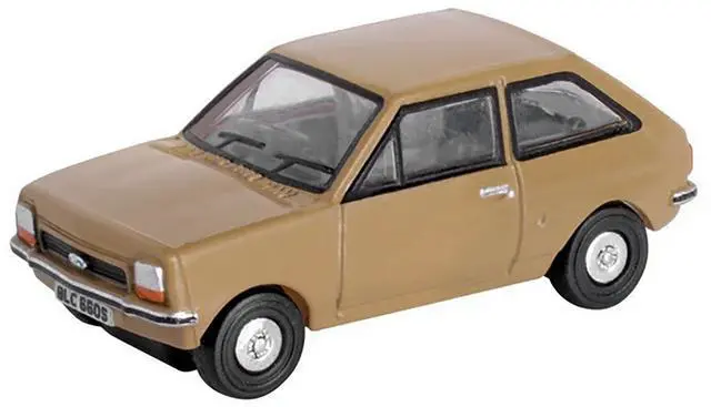 Alt view image 2 of 6 - Ford Fiesta Mk1 RHD (Right Hand Drive) Nevada Beige 1/148 (N) Scale Diecast Model Car by Oxford Diecast