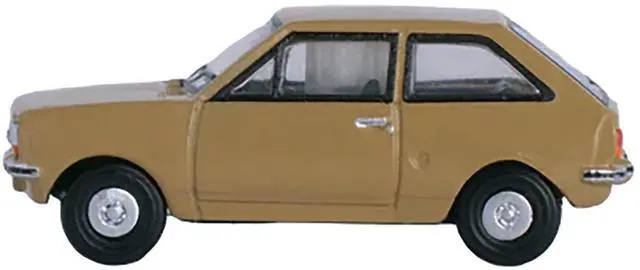 Alt view image 3 of 6 - Ford Fiesta Mk1 RHD (Right Hand Drive) Nevada Beige 1/148 (N) Scale Diecast Model Car by Oxford Diecast
