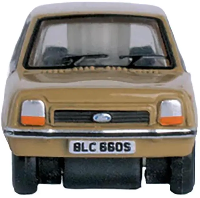 Alt view image 4 of 6 - Ford Fiesta Mk1 RHD (Right Hand Drive) Nevada Beige 1/148 (N) Scale Diecast Model Car by Oxford Diecast