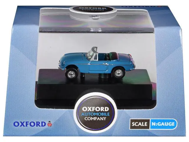 Alt view image 6 of 6 - MG MGB Roadster RHD (Right Hand Drive) Iris Blue 1/148 (N) Scale Diecast Model Car by Oxford Diecast