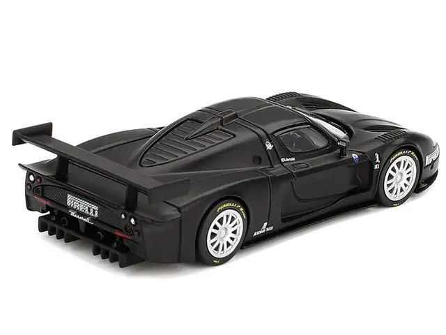 Alt view image 3 of 6 - Maserati MC12 Competizione "Test Fiorano 2004" Matt Black 1/64 Diecast Model Car by BBR